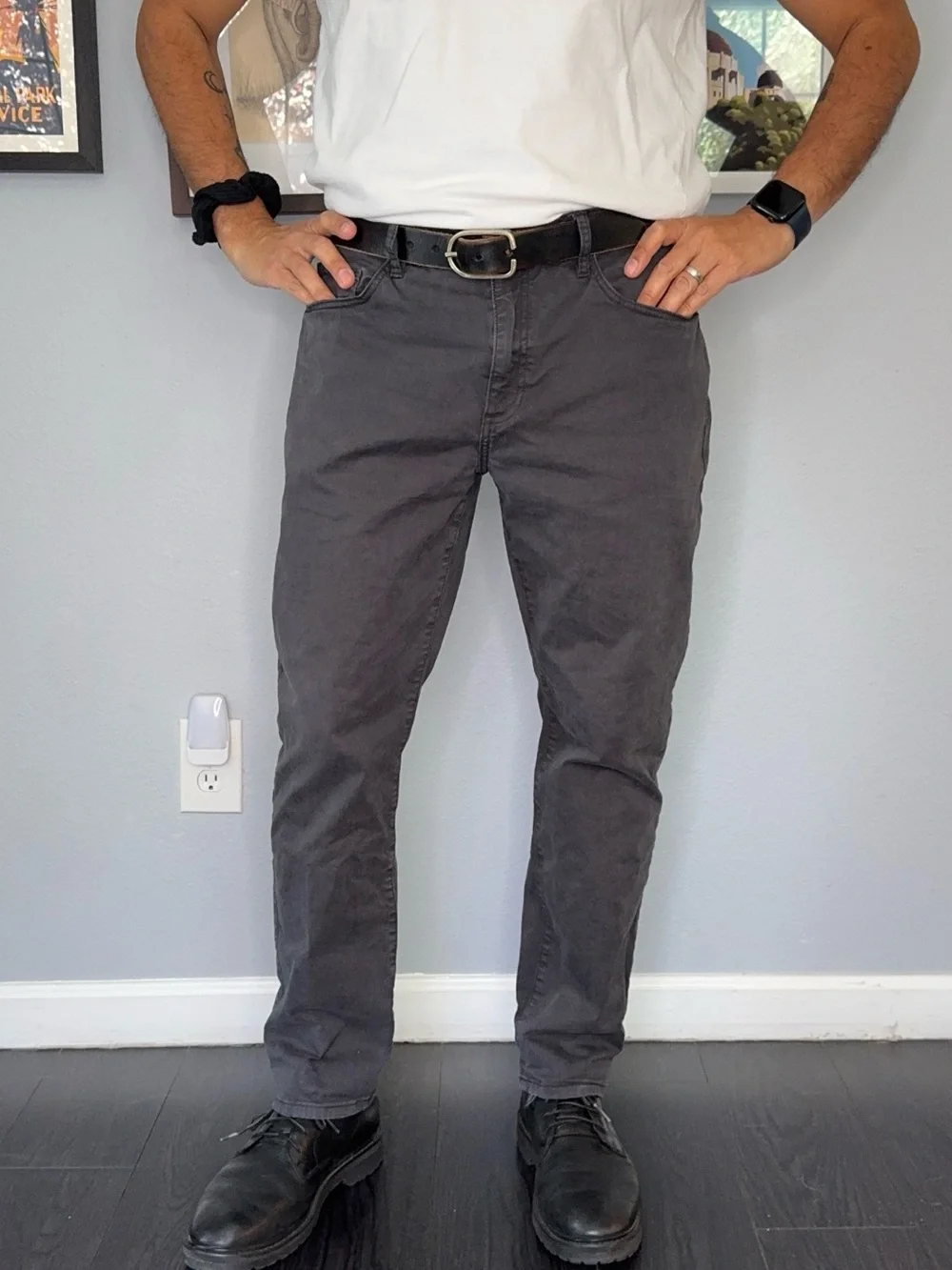 Flint and Tinder 365 Slim Fit Pants Gray 34x30